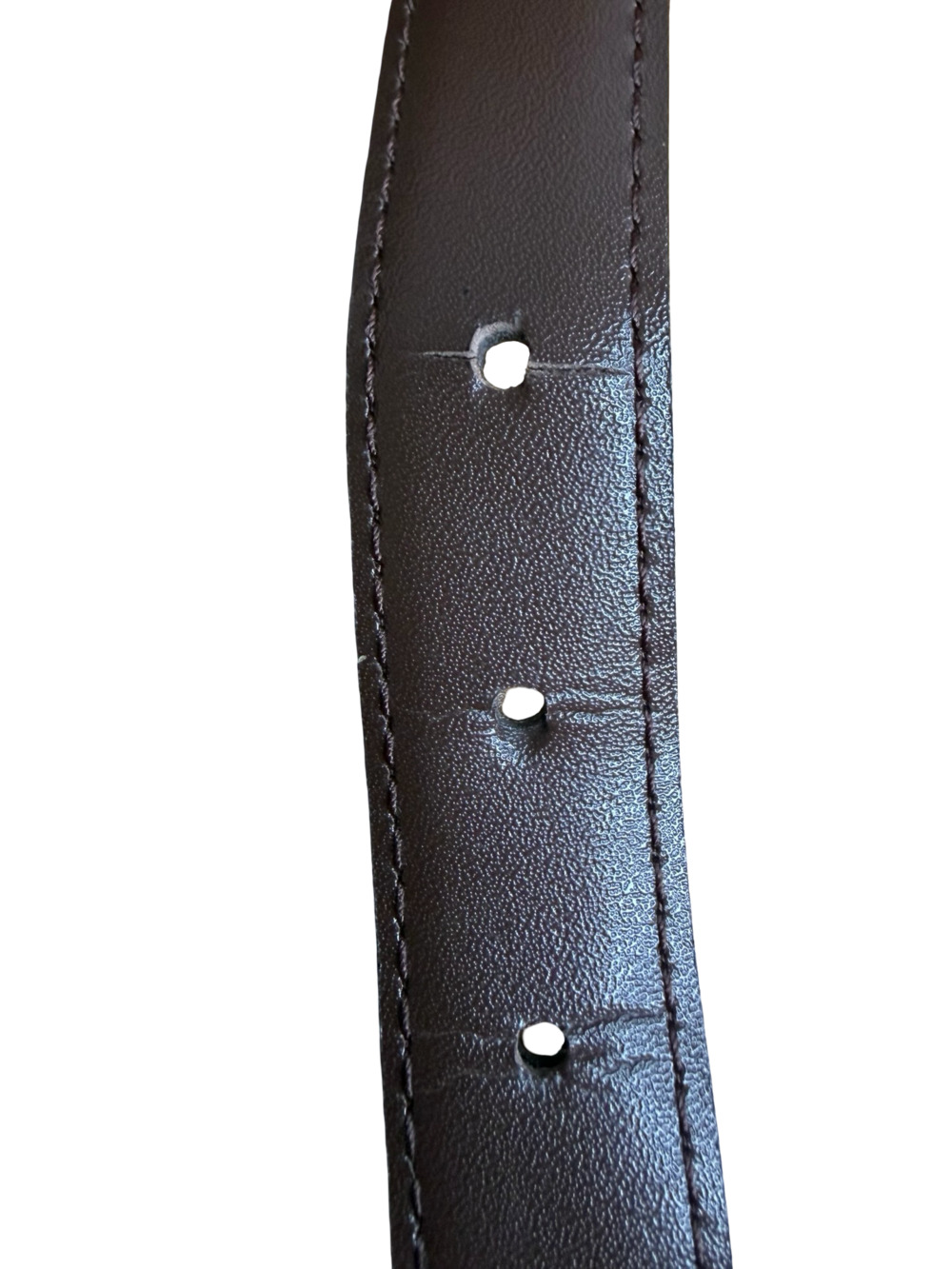 Vintage Genuine Snakeskin Brown Link Chain Belt Size L - Picture 5 of 6